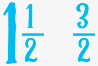 Fractions Same But Diferent Three Halves - Electric Blue #9509410