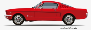 Master Lead 0027 Vector Smart Object - 1965 Mustang Fastback Vector #9509690