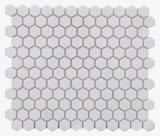 Glacier White Polished Hex Mosaic - Delorean Gray Grout Hex Tile #9509957