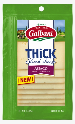 Thick Sliced Asiago - Mozzarella Cheese Slice Pack #9510596