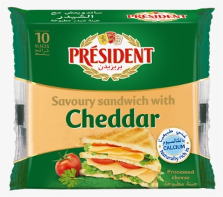 President Sandwich With Cheddar 10 Slices - President Savoury Sandwich With Cheddar #9510849