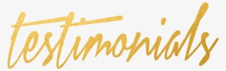Testimonials - Calligraphy #9510850