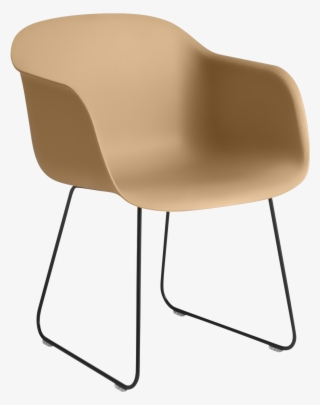 70055 Fiber Armchair Sled Ochreblack 1504450925 - Chair #9512258