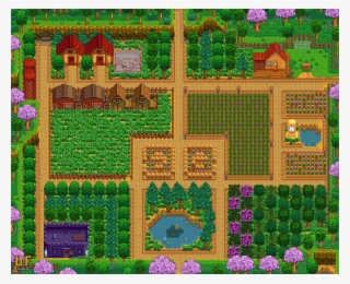 Farm Plan In Spring - スター デュー バレー 牧場 レイアウト #9514797