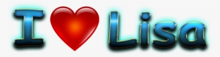 Lisa Love Name Heart Design Png - Heart #9514905