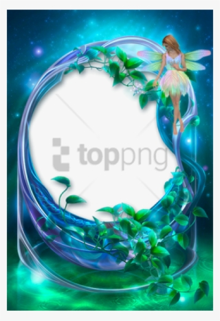 Free Png Hd Blue Flowers Frames Png Image With Transparent - Frame Flowers Blue Png #9515030