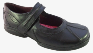 Pod Mia Black Leather School Shoes - Slip-on Shoe #9515274