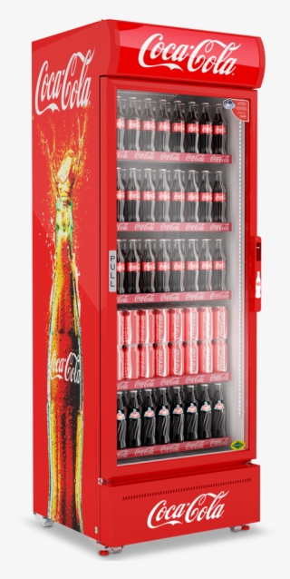 Retro Coca Cola Fridge - Free Transparent PNG Download - PNGkey