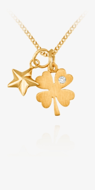 Gold Four Leaf Clover Necklace - Pendant #9516574