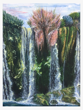 Ksoy02 Duden Waterfalls, Original Paintings, , Ksoy02 - Waterfall #9517154