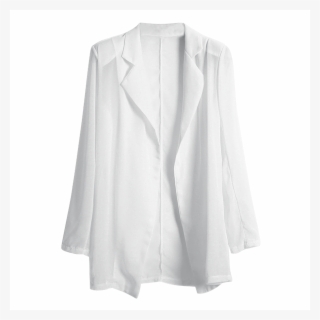 Gabriel Held Chiffon Blazer - White Chiffon Blazer #9517563