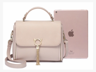 Pink Pu Leather Ladies Crossbody Or Shoulder Handbag - Handbag #9518040