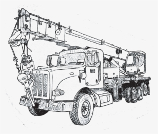 Crane Truck Drawing - Caminhão Mercedes Antigo Desenhos #9518802