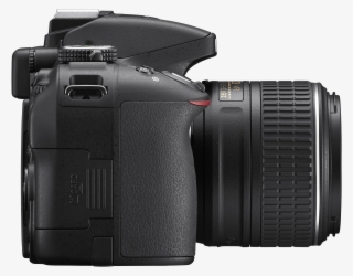 Nikon Clipart Dslr Camera - Nikon D5300 Side View #9518899