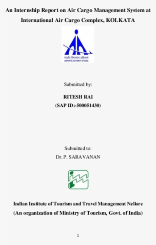 An Internship Report On Air Cargo Management System - Diagram #9518945