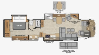 The 2019 Anthem Luxury Diesel Class A Motorhome Entegra - Floor Plan #9519448