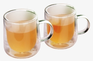 Etched Double Wall Coffee Or Tea Cups & Square Teapot - Beer Glass #9521297