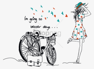 Free Png Girl Quotes Who Love Riding Bike Png Image - Time To Make Changes #9521747