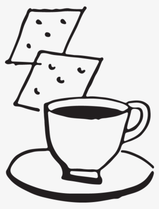 556 Tea Cup & Crackers - Clip Art #9521870