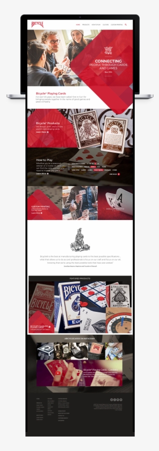 Bicycle Cards Website Design - Flyer #9522470