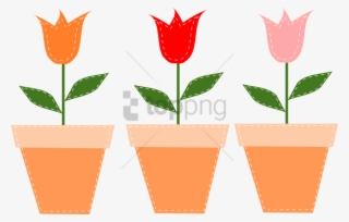 Free Png Download Villagio Tile Stone Scottsdale Az - Flower In Pot Clip Art #9523610
