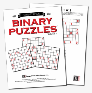 Print At Home Binary Puzzles - Paper #9523809
