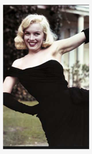 Marilyn Monroe Black One-shoulder Long Red Carpet Dresses - Cocktail Dress And Gloves #9523840