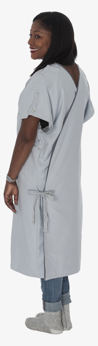 Comfort Care Iv Gown With Telemetry Pocket - Overcoat #9524598