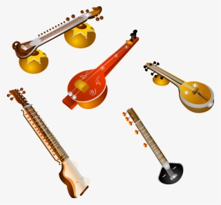 Bass Guitar Musical Of India Transprent Png - Indian Music Instruments #9525082