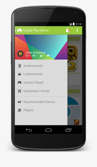 Fan-made Render Of Google Play Games Suggests App Updates - Android Phone Render #9525187