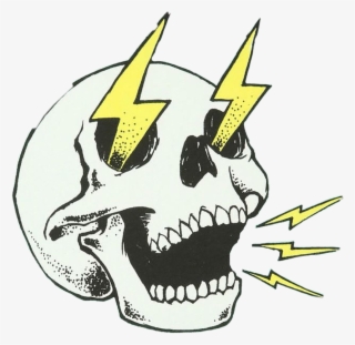 #skull #thunder #lightning #doodle #drawing #calavera - Midnight Ravers #9525350