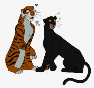 Baloo And Bagheera Jungle Book Face - Jungle Book Bagheera And Shere Khan #9526559