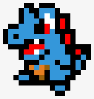 Pixel Art Totodile - Totodile Pixel Art #9526795