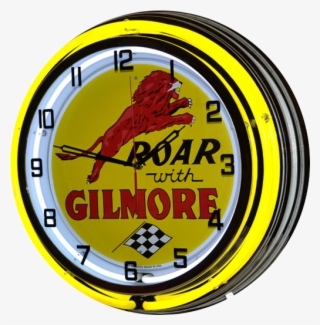 Roar With Gilmore Neon Clock - Gasoline #9526881