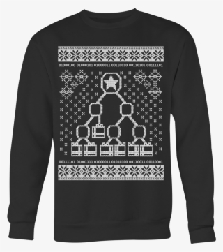 Binary Christmas Tree Ugly Sweater - Ho Ho Holy Schnikes #9528350