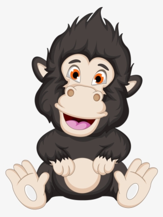 Chimpanzee Clipart Gorilla Face - Illustration #9528648