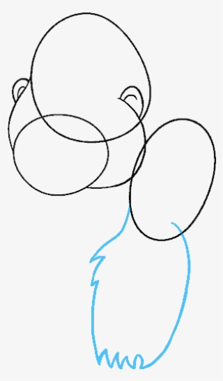 How To Draw Cartoon Gorilla - Line Art #9528854