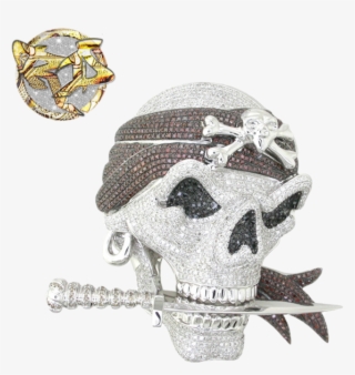Diamond Pirate Skull - Skull #9529514