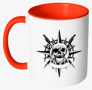 Pirate Skull Accent Mug - Mug #9529517