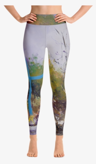 Blue Cross Leggings - Yoga Pants #9529779