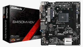 Asrock B450m Hdv Micro Atx Am4 Motherboard #9530108