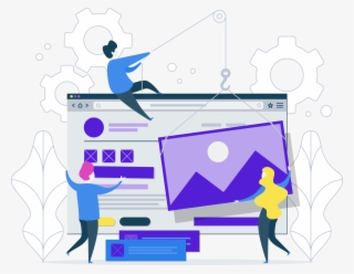 Flat Build Illustration Website #9530974