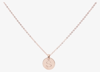 Monogram Necklace On Thin Chain Azil Boutique - Locket #9531225