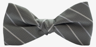 Modern Solid Platinum Bow Tie - Polka Dot #9531528