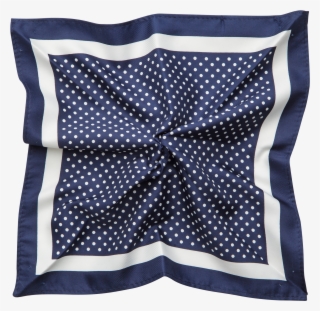 Navy Polka Dot Pocket Square - Patchwork #9531664