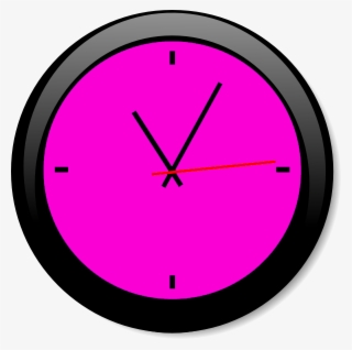 Clock Clipart Pink #9532806