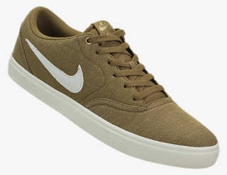 Nike Sb Check Solarsoft Canvas Premium Golden Beige - Sneakers #9533578