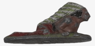 Native American Lying Down Barclay Figure #9533716