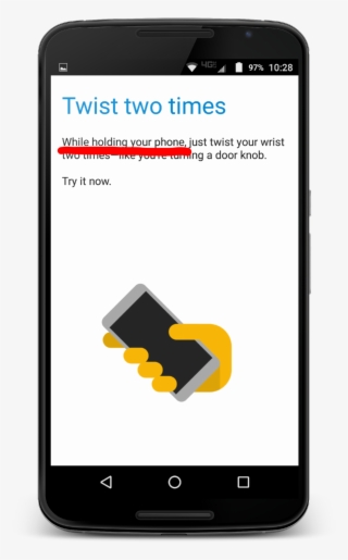 We Had A Participant Try To Perform A Gyroscope Action - Smartphone #9534797