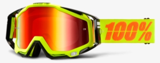 100% Motocross Goggle White Black Yellow #9534937